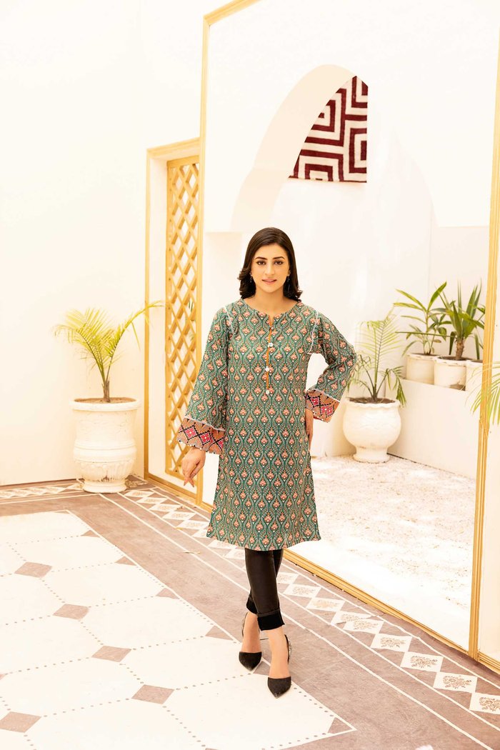 Riddle - Digital Printed Stitched Lawn